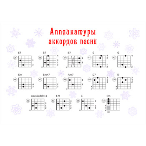 «ЗА ОКНОМ - НОЯБРЬ». Текст песни и аппликатуры аккордов «ЗА ОКНОМ - НОЯБРЬ». Текст песни и аппликатуры аккордов